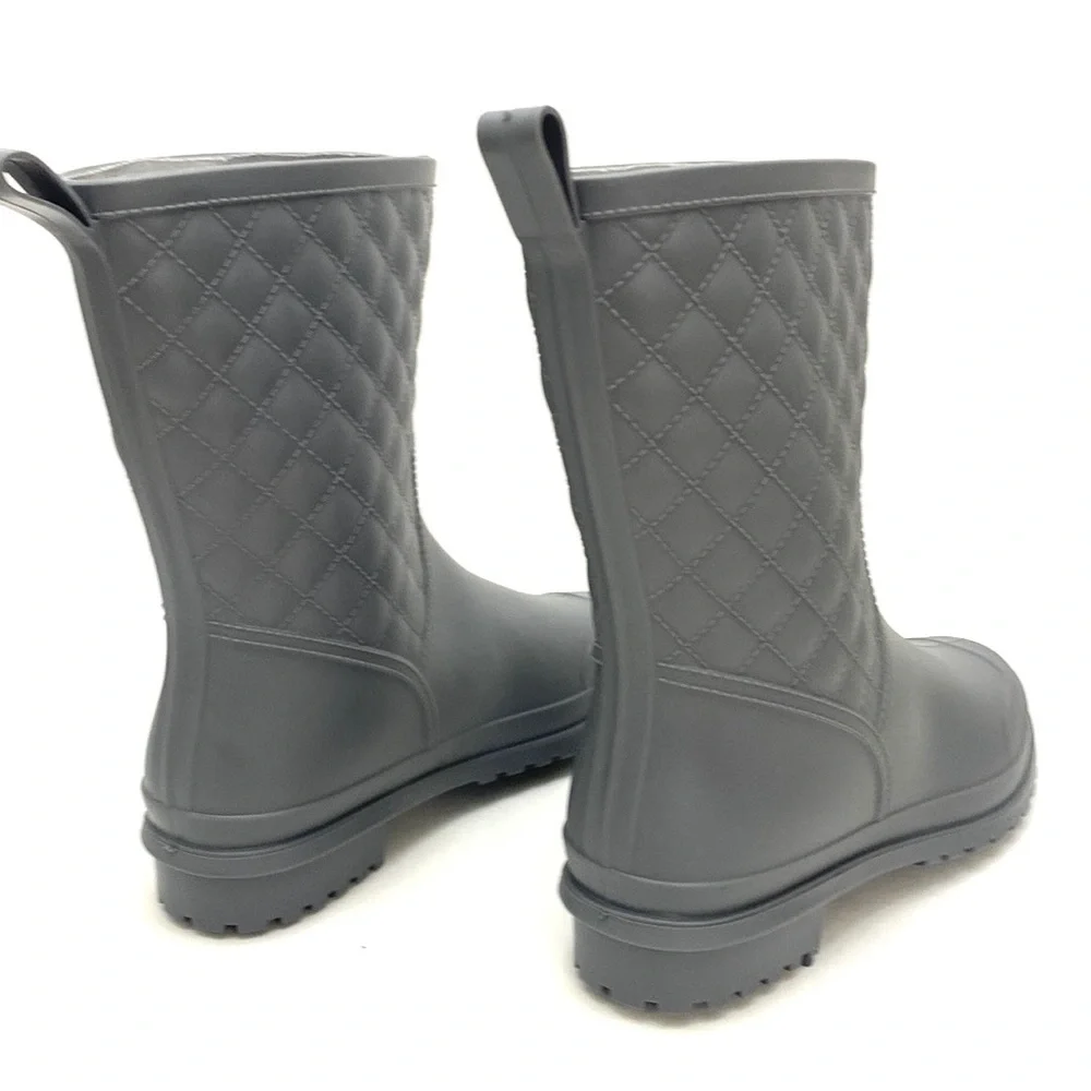 Petrass Women's Grey Waterproof Rain/Gardening Boots